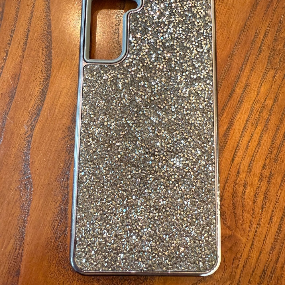 Glittering Silver Phone Case for Samsung Galaxy S21 plus